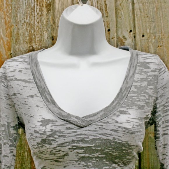 Twenty One T-Shirt Blouse Med Heathered Gray - Picture 5 of 7